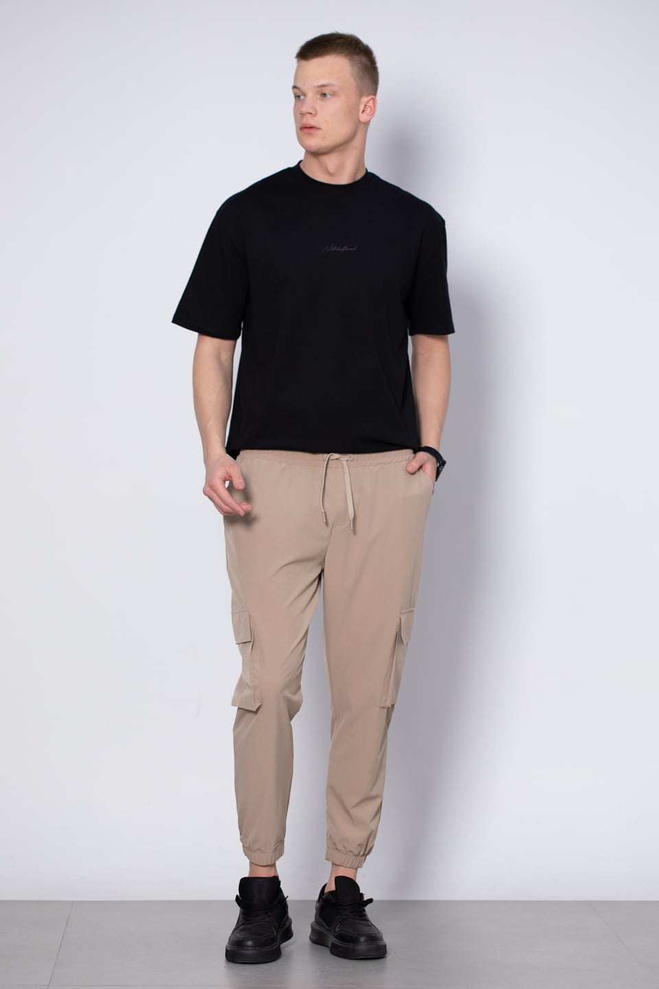 Kargo cep pantolon-9085 Bej