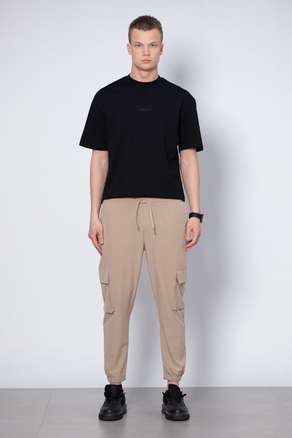 Kargo cep pantolon-9085 Bej