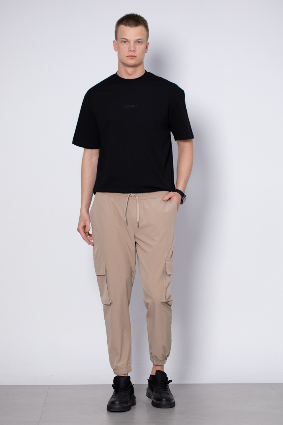 Kargo cep pantolon-9085 Bej