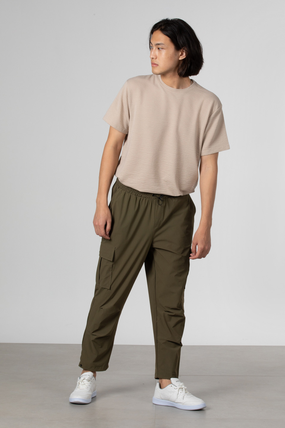 Kargo cep paraşüt pantolon-9041 Haki