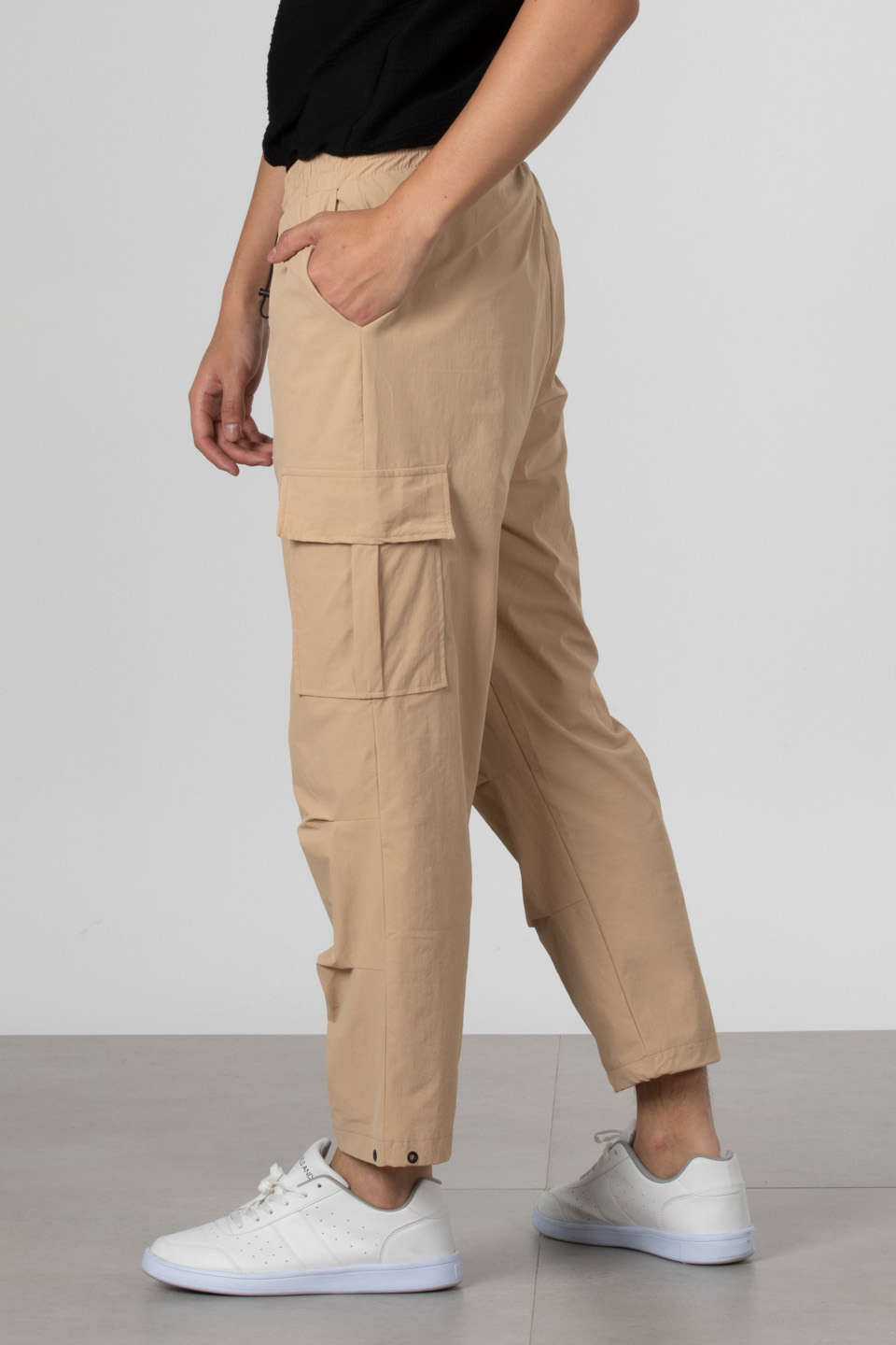 Kargo cep paraşüt pantolon-9041 Vizon