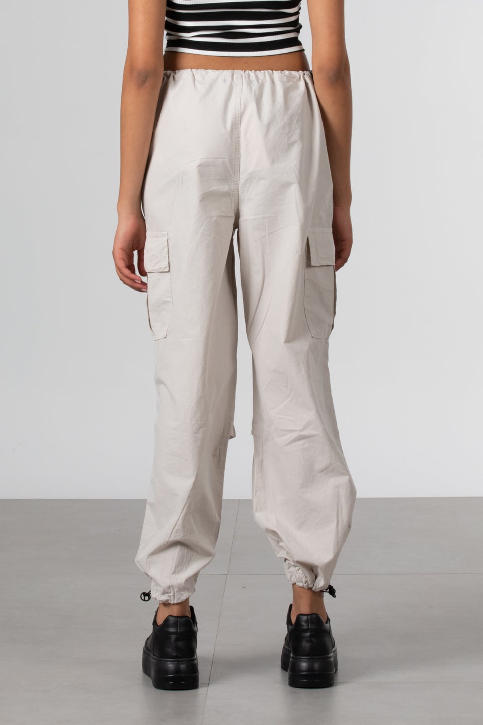 Kargo paraşüt pantolon-5004 Taş