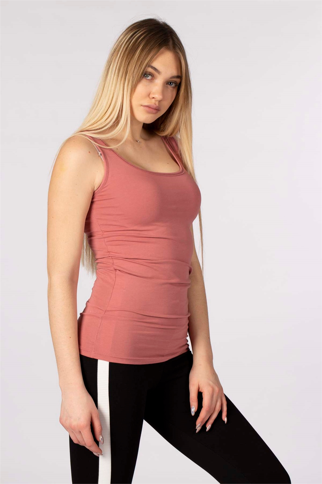 Karyoka Askılı Atlet-Gül Kurusu