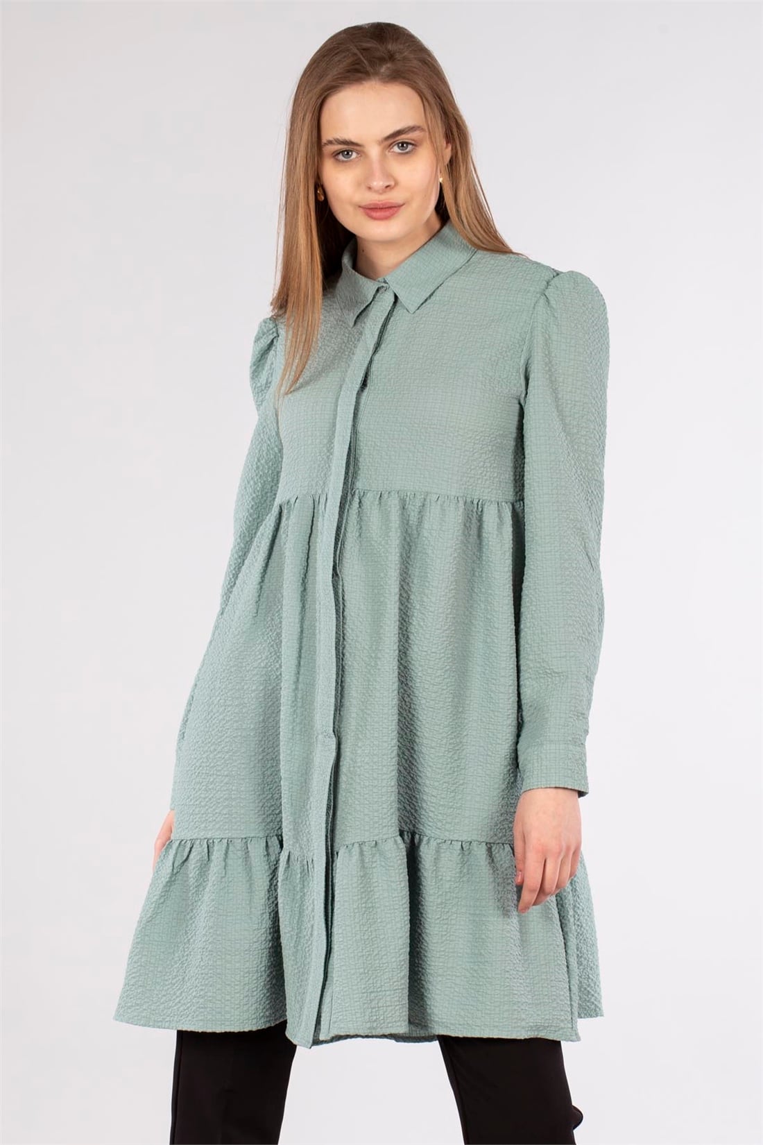 Kat Kat Gömlek Tunik-Mint