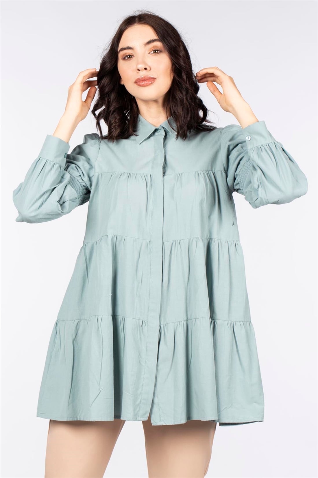Kat Kat Tunik Gömlek-Mint