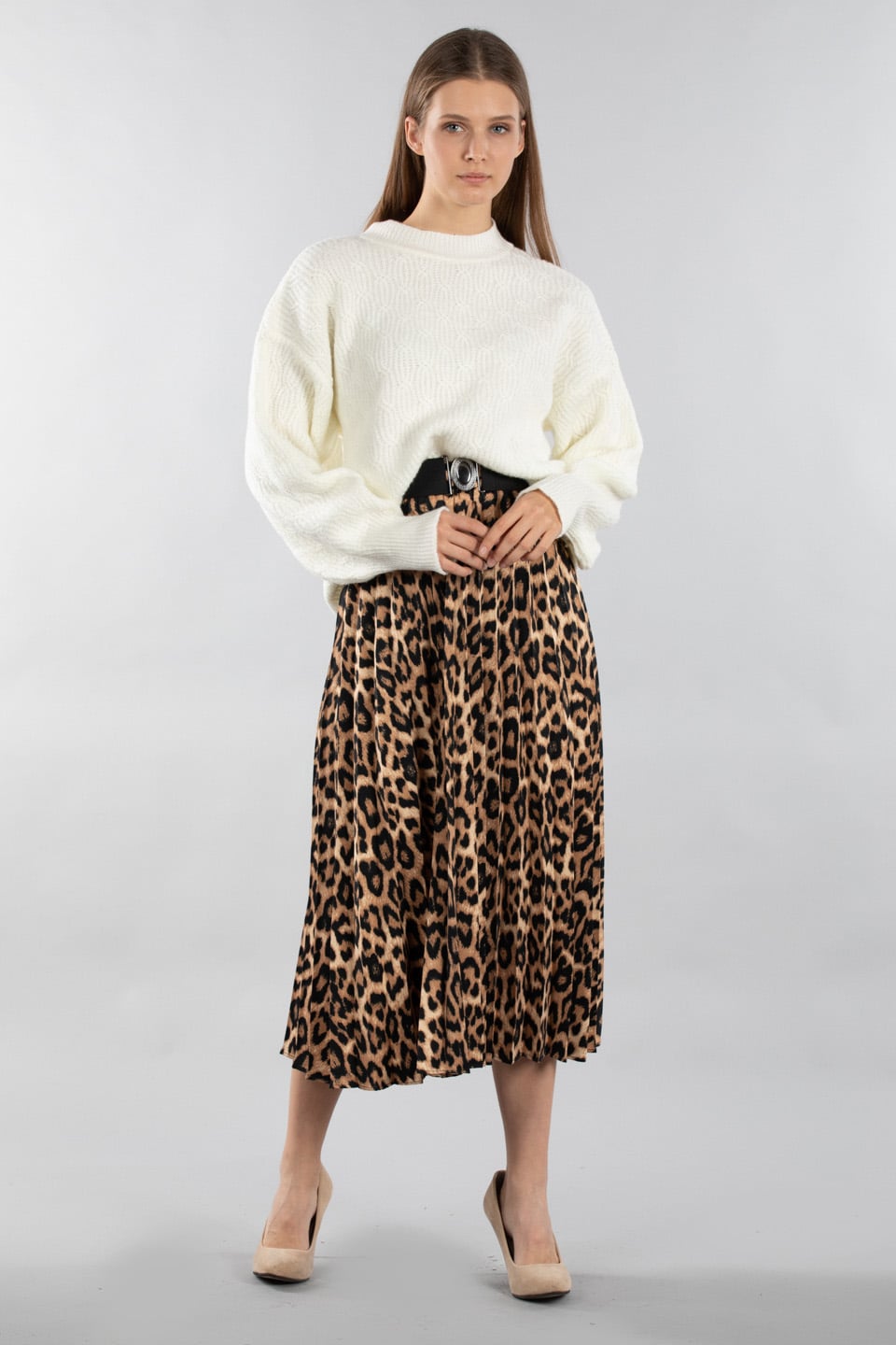 Kemerli piliseli uzun etek-1341 Leopar