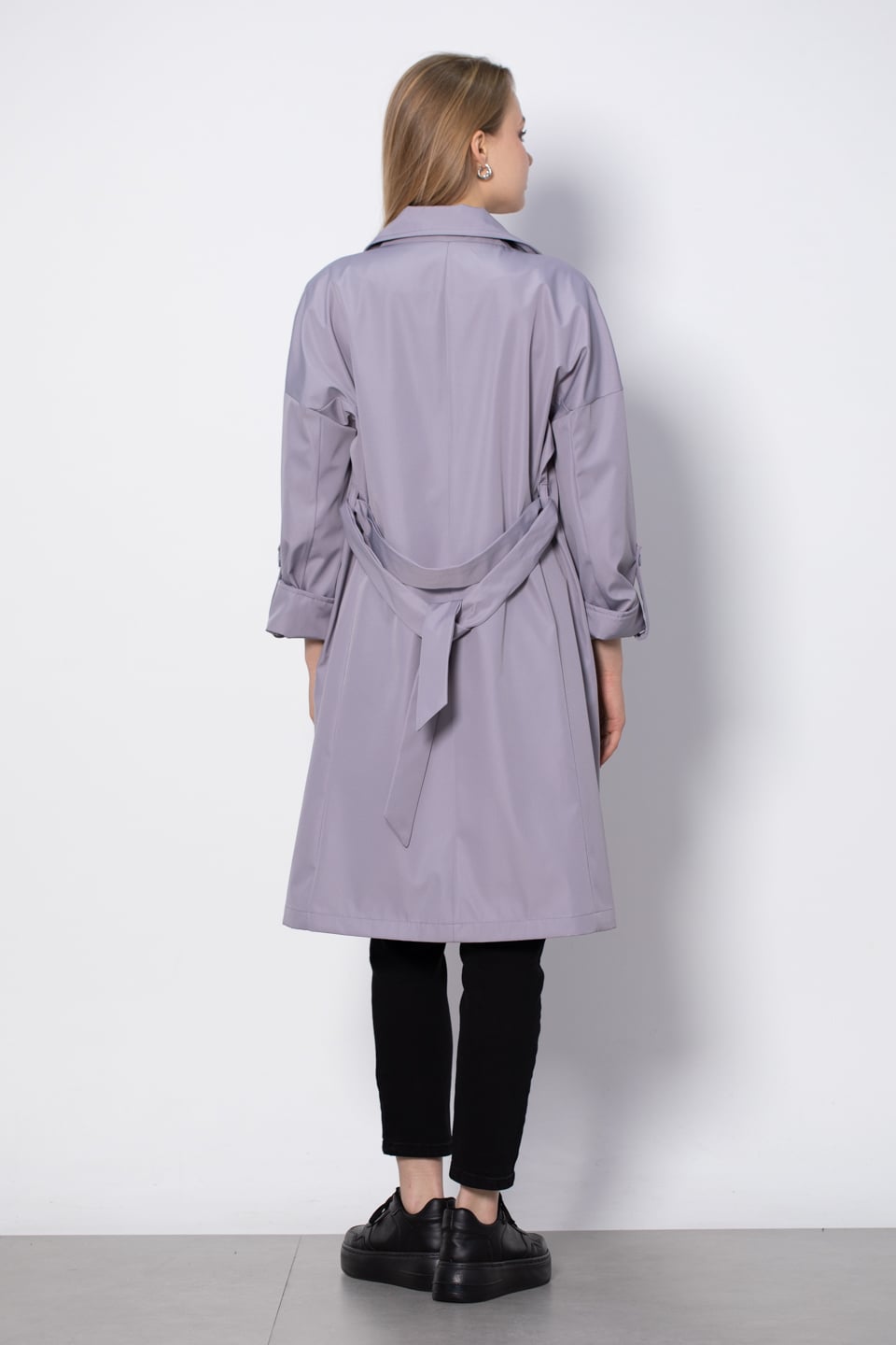 Kol katlamalı trench-9104 Gri