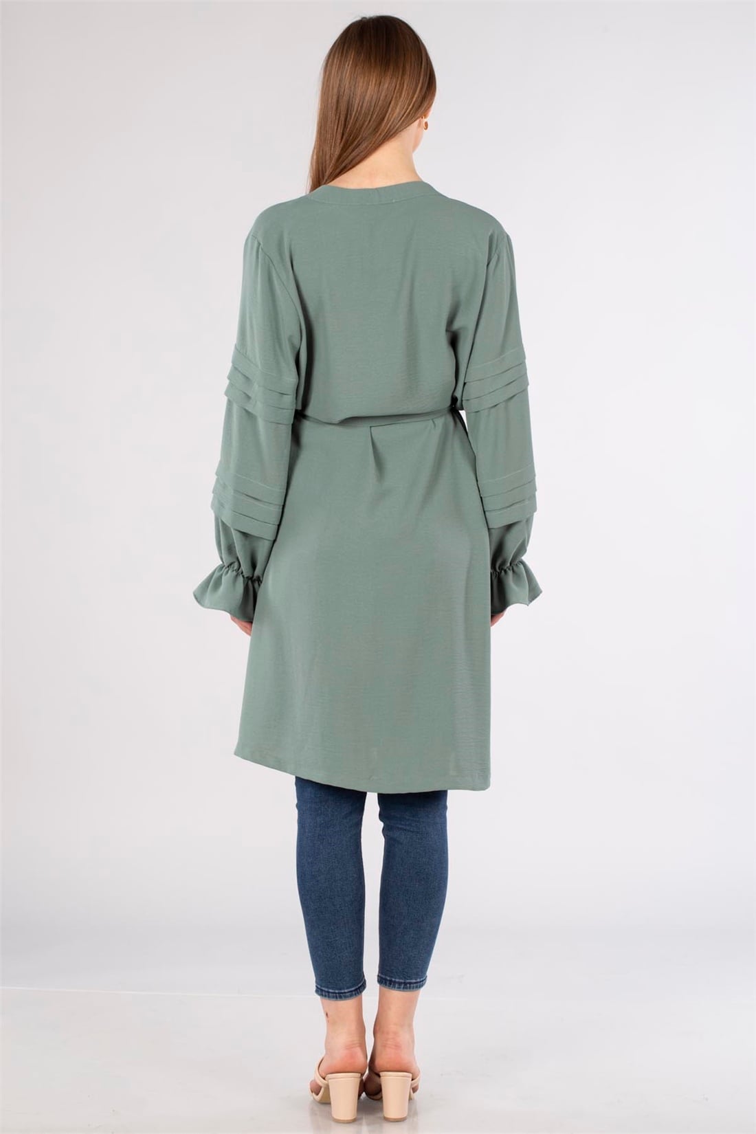 Kolları Detaylı Tunik Kap-Mint