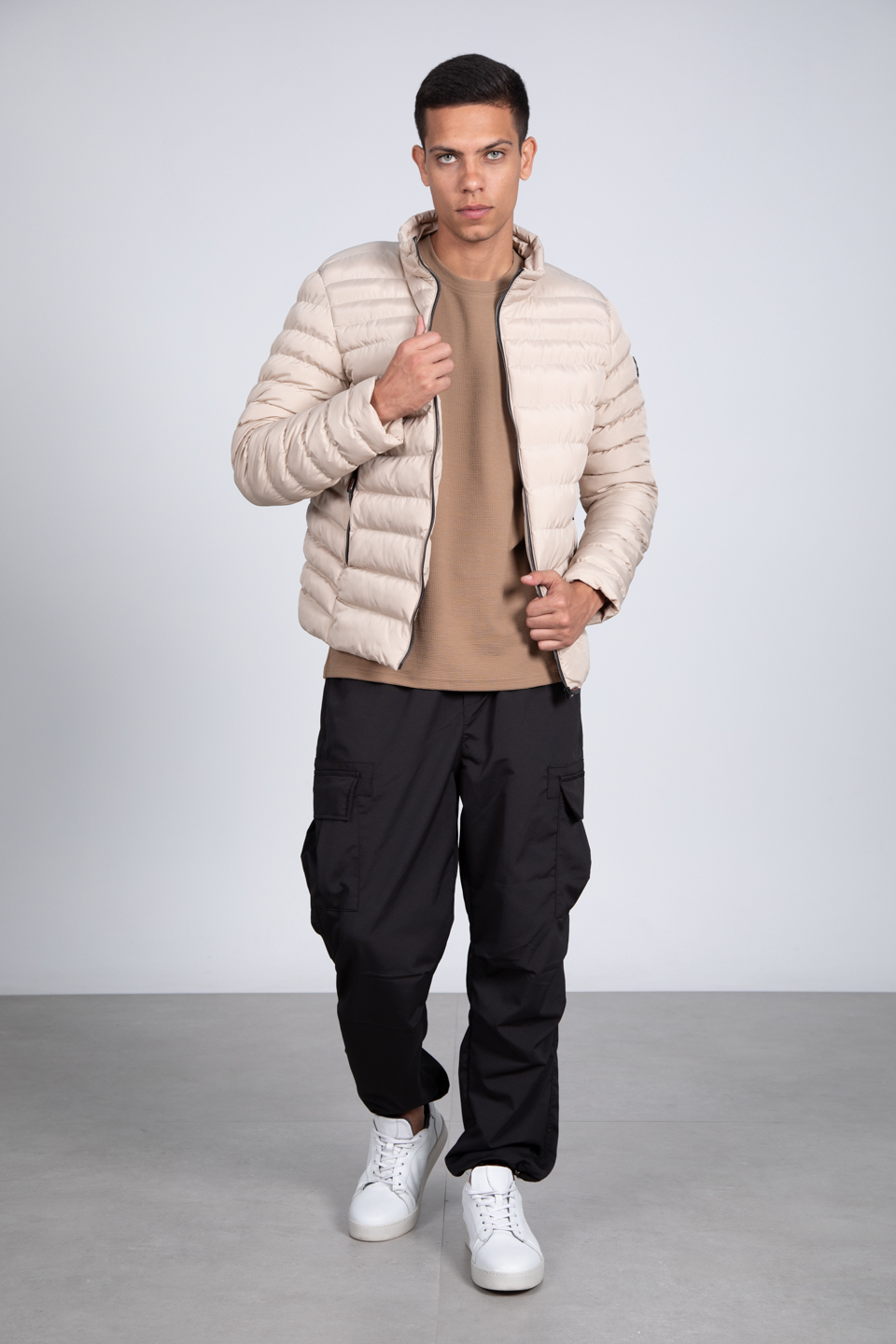 Kolu armalı cepli mont-10070 Taş