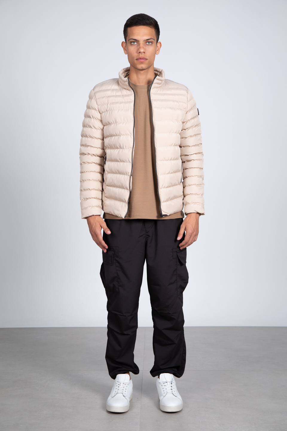 Kolu armalı cepli mont-10070 Taş