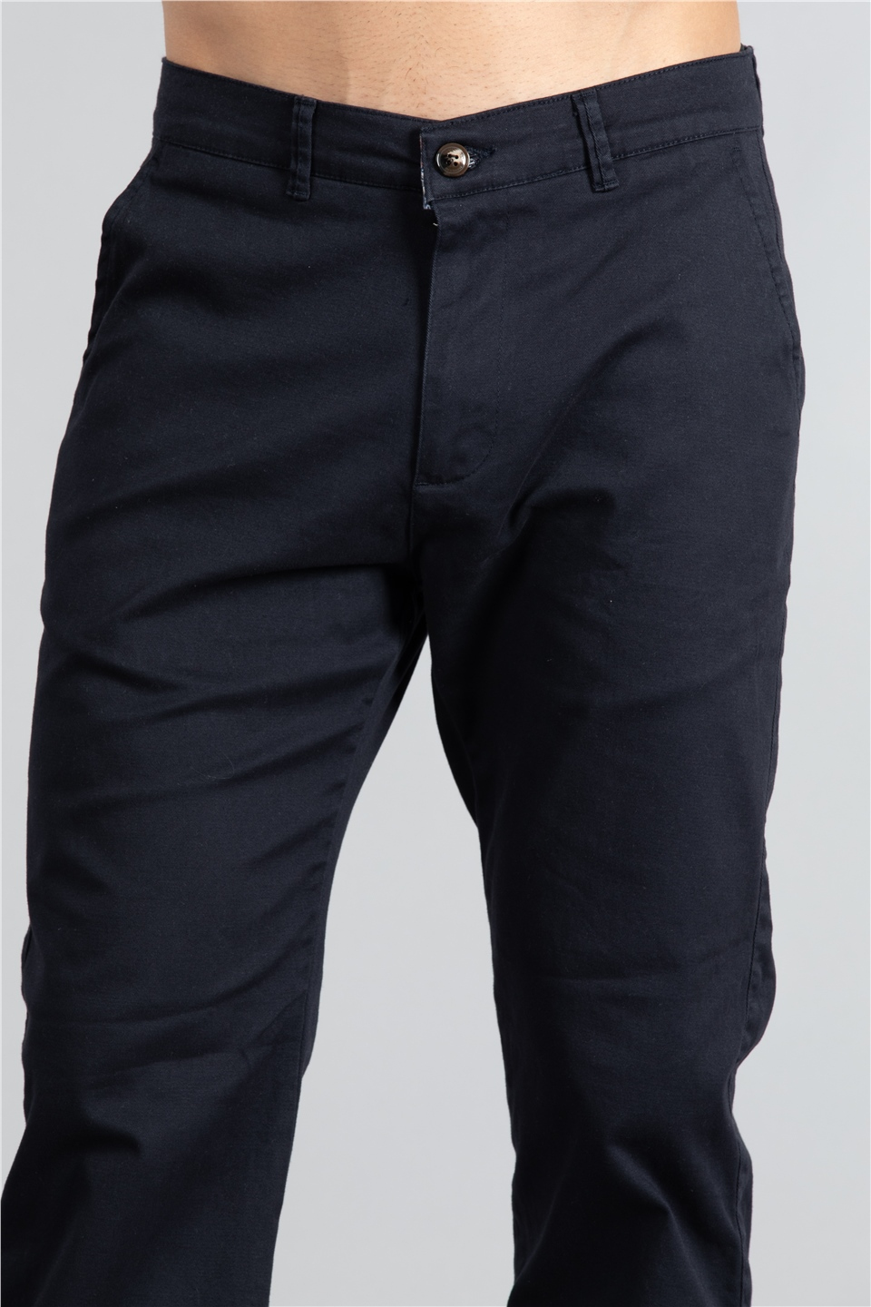 Likralı regular fit chino pantolon-004 Lacivert