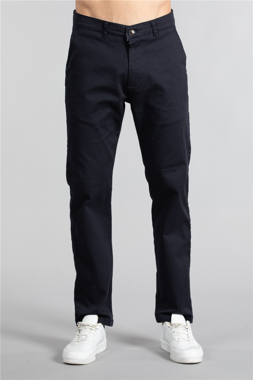 Likralı regular fit chino pantolon-004 Lacivert