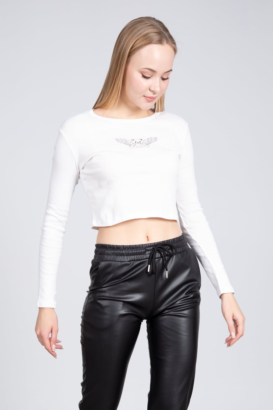 Likrasız ribana body-DVN0472 Ekru