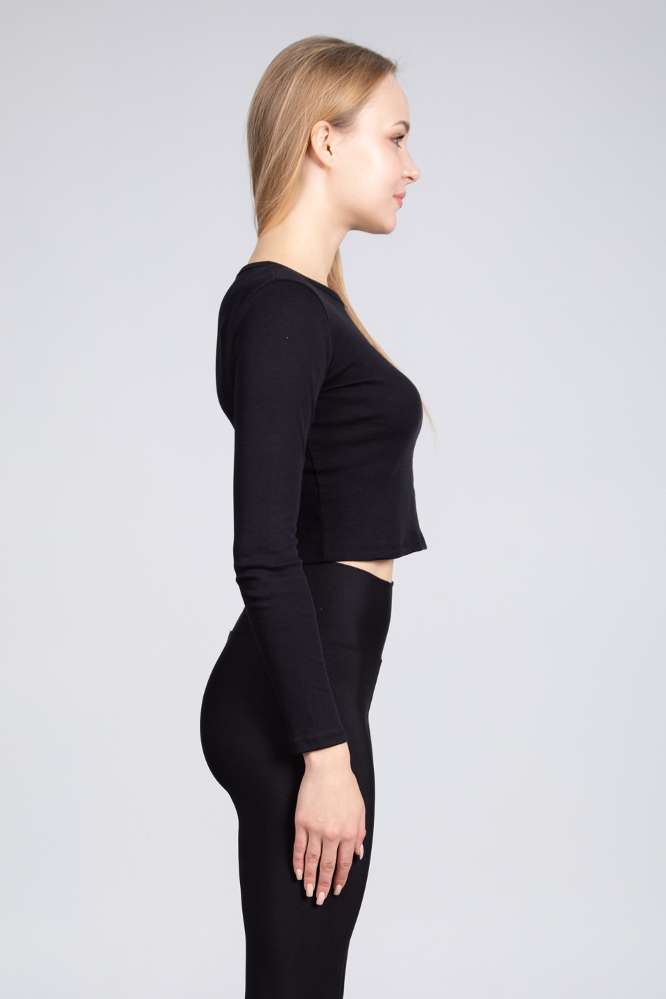 Likrasız ribana body-DVN0472 Siyah