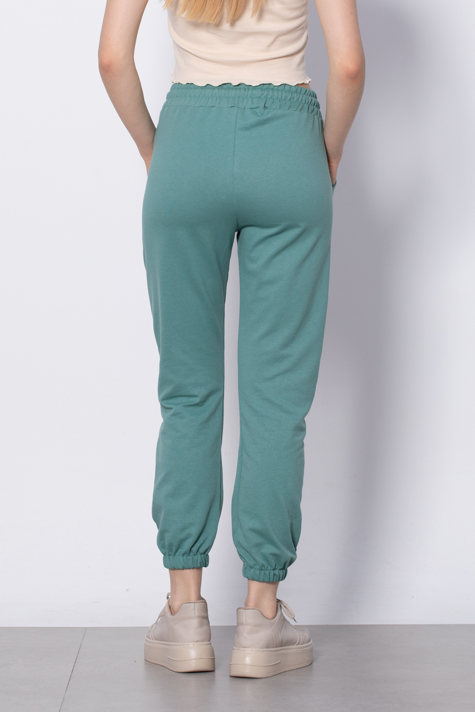 London Baskılı Eşofman Altı - Yeşil