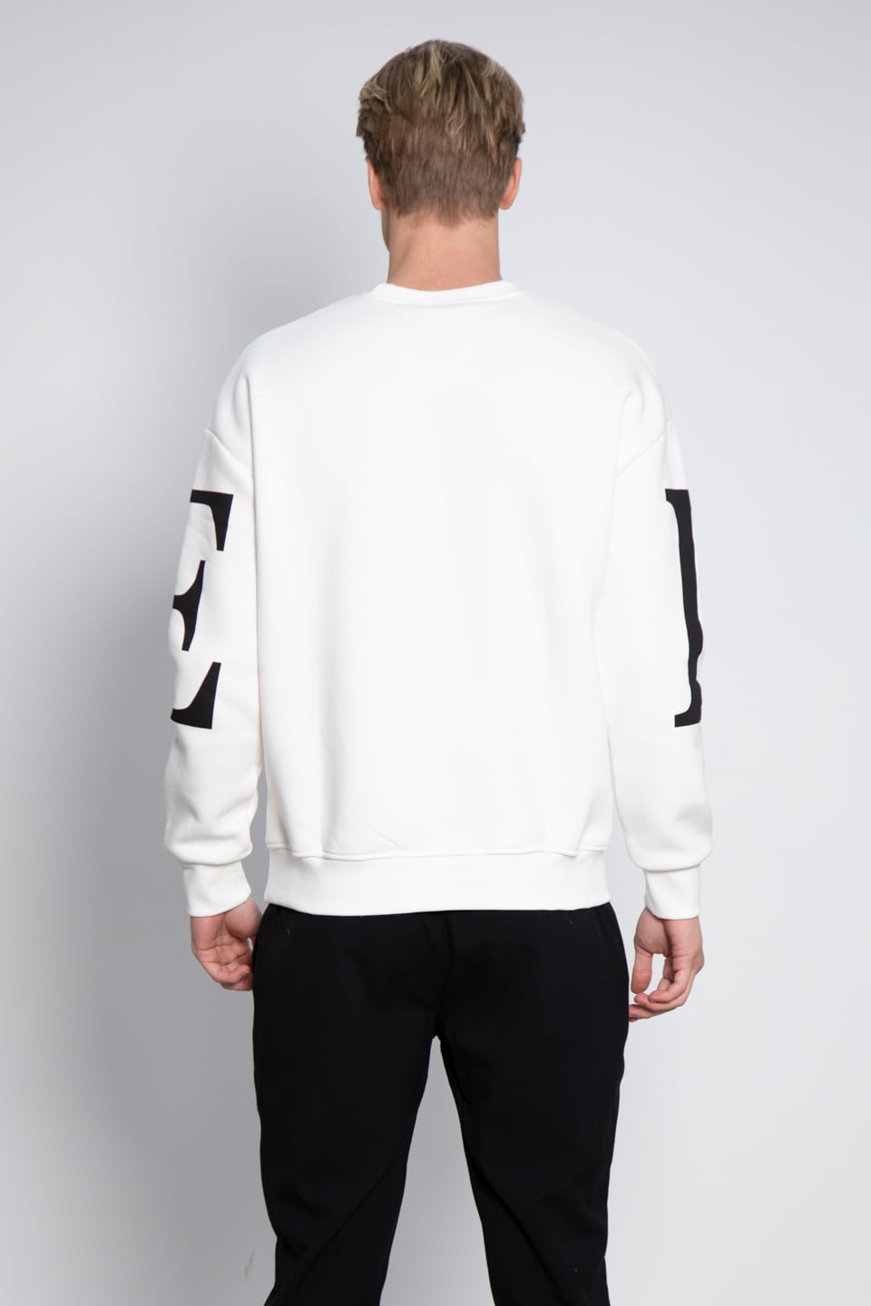 Lowe Baskılı Sweatshirt - Ekru