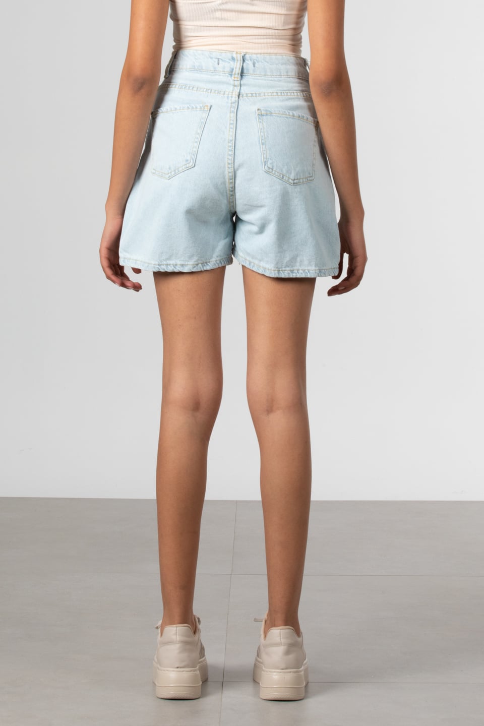 Mini jean şort-1033 Buz Mavi