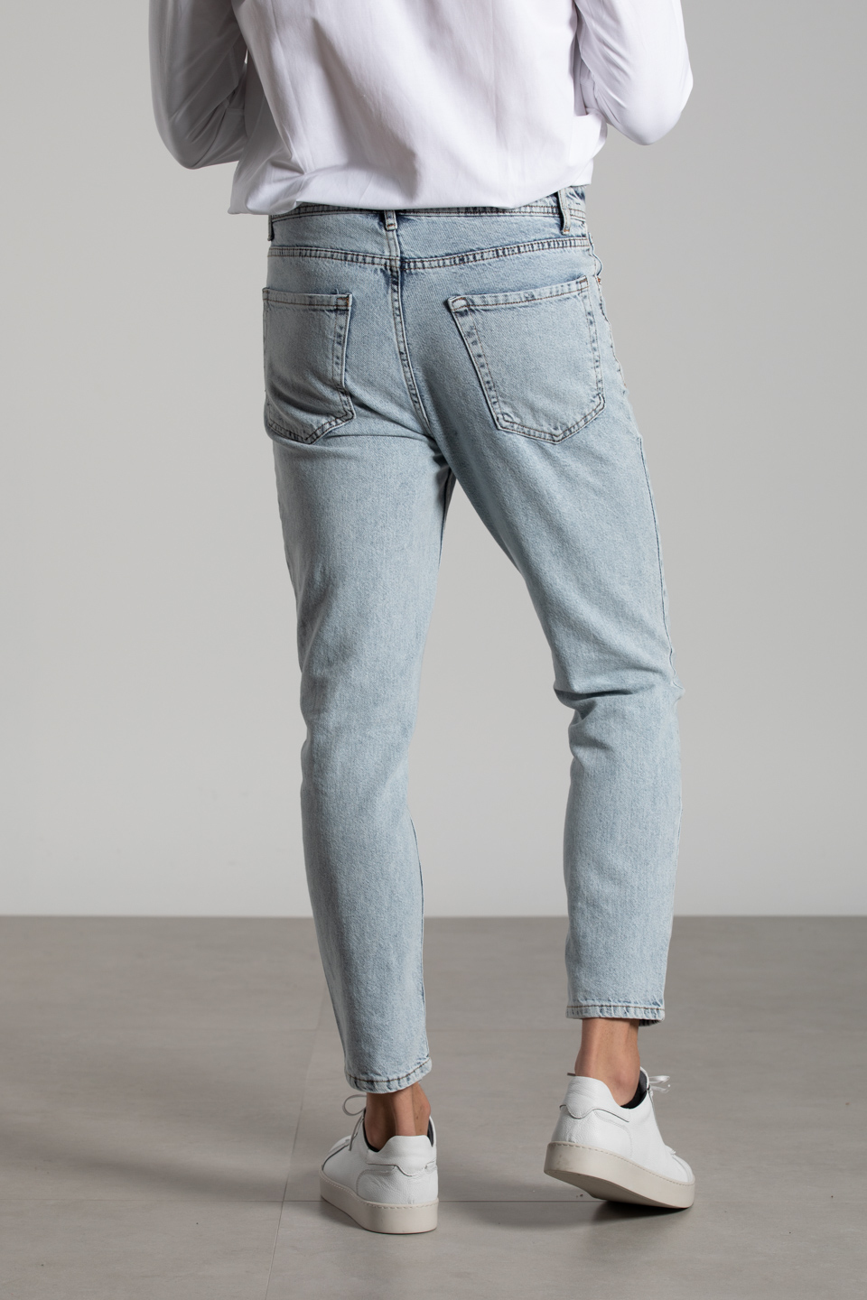 Mom Fit Jean Pantolon - Buz Mavisi