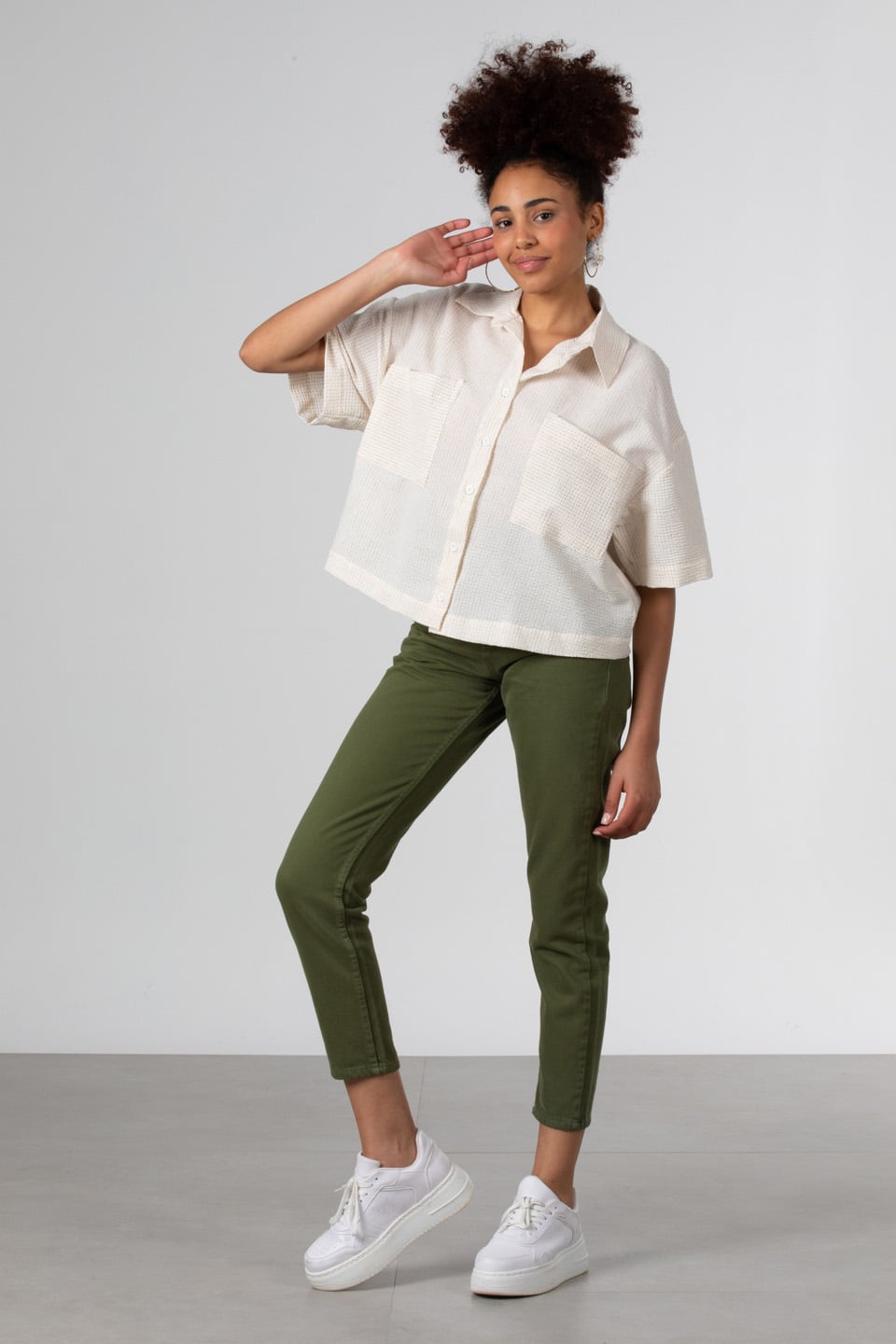 Mom pantolon-1014 Haki