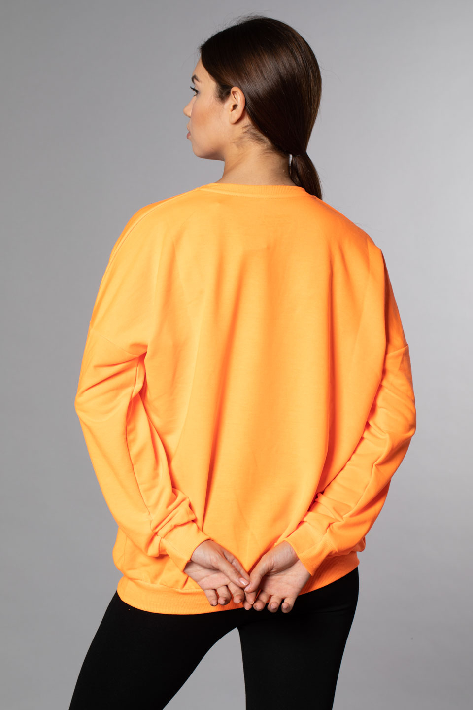 North Shore Baskılı Sweatshirt - Turuncu
