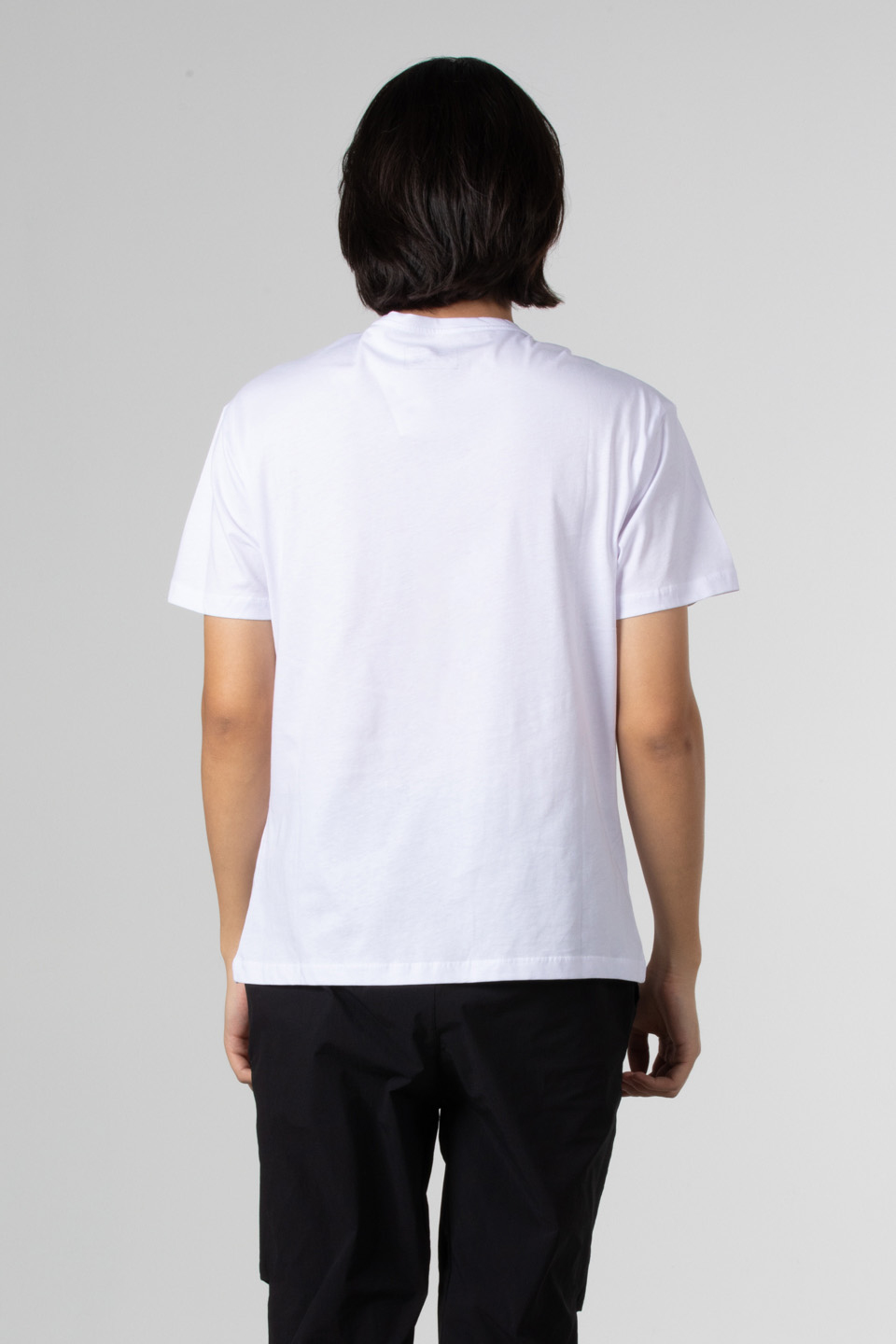 Ön 76 baskılı t-shirt-1005 Beyaz