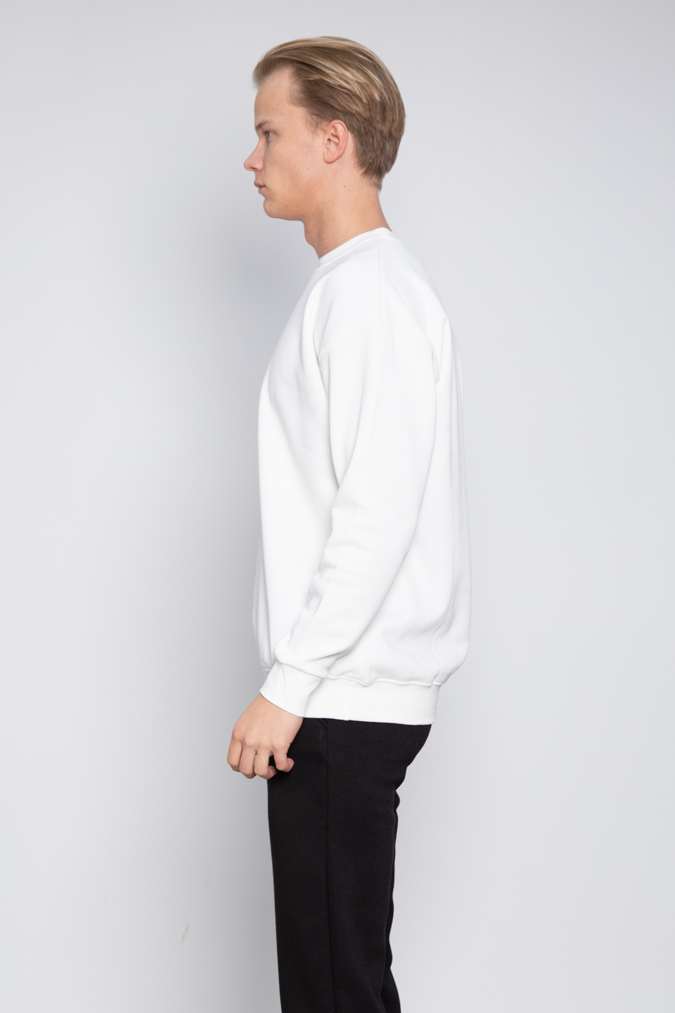 Ön Baskılı Sweatshirt - Ekru