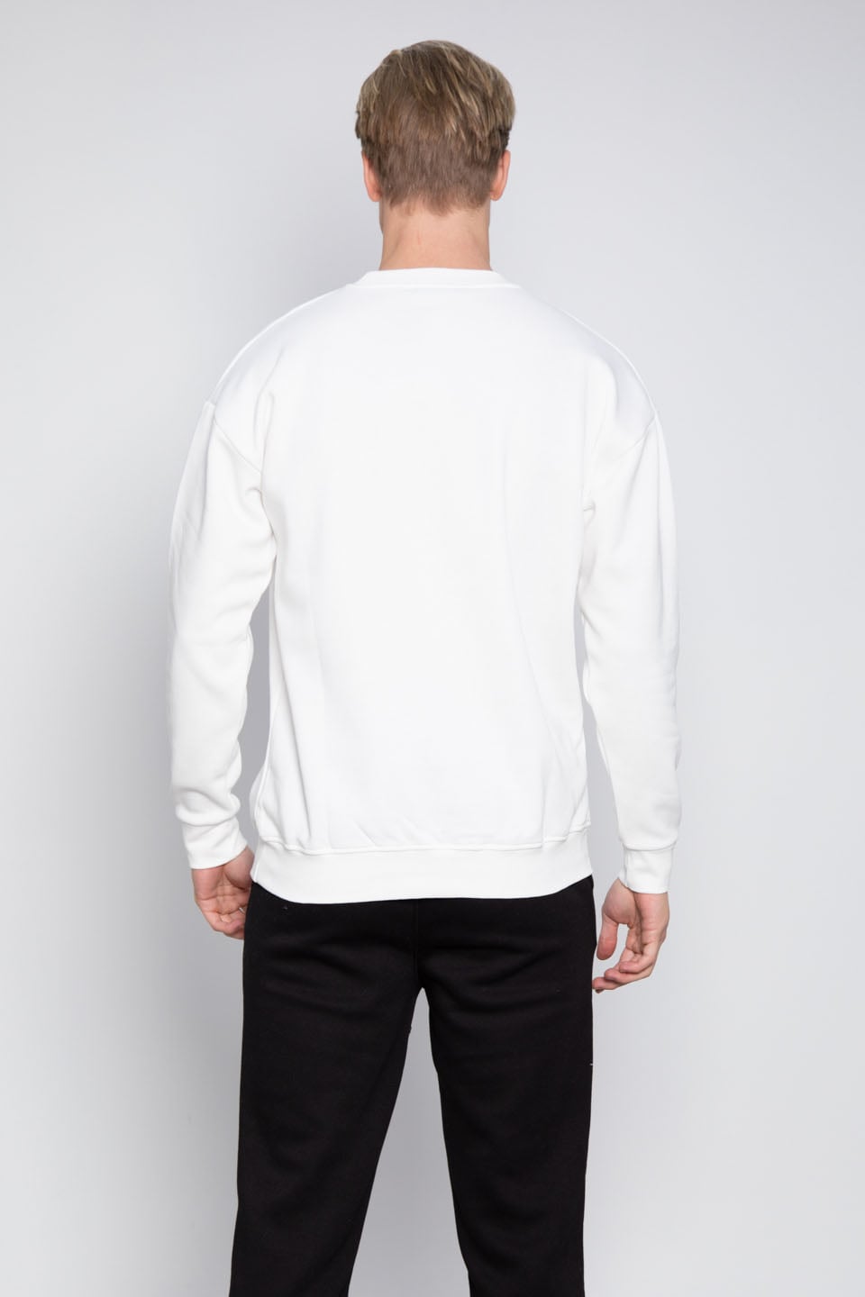 Ön Baskılı Sweatshirt - Ekru