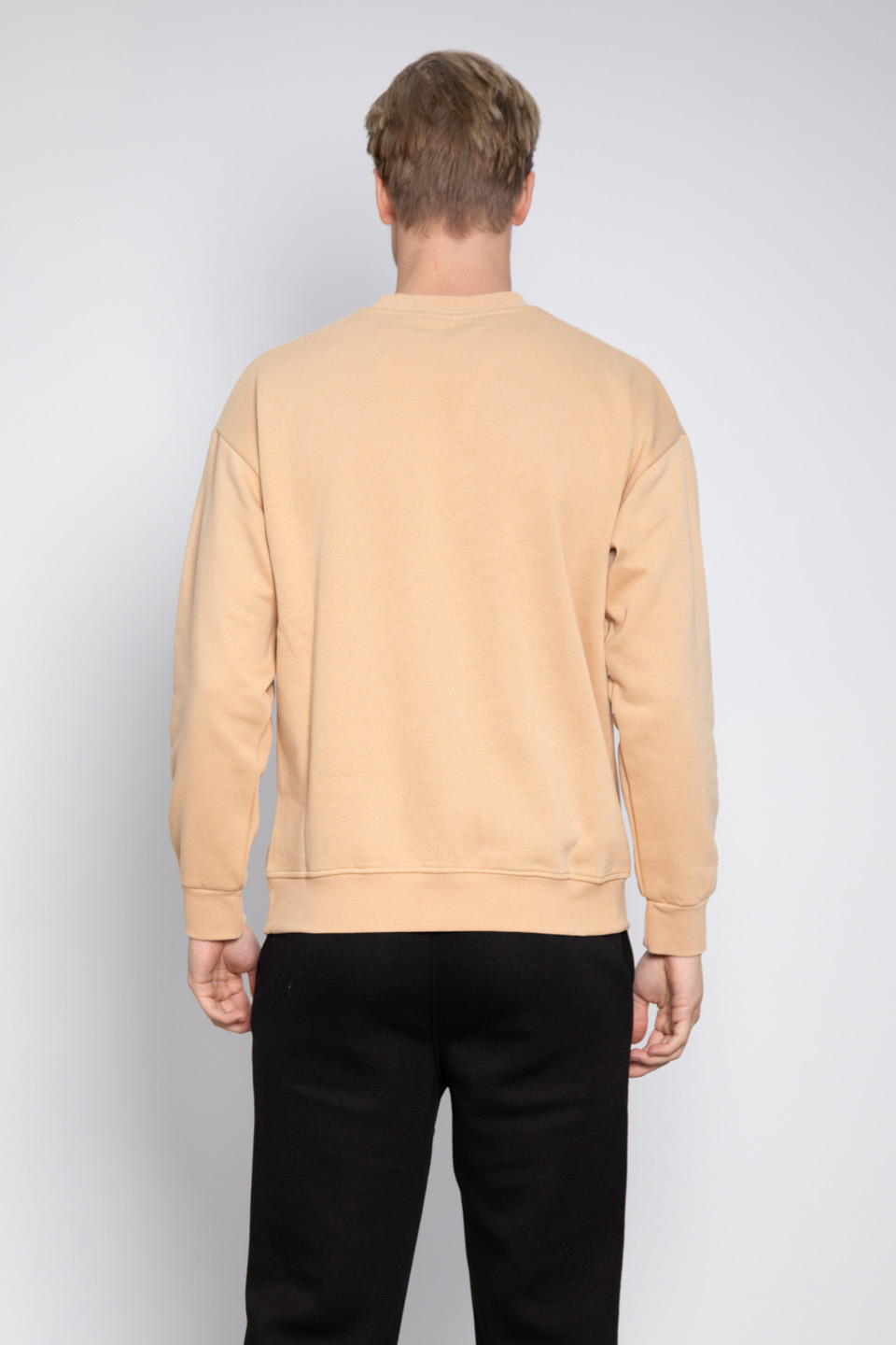 Ön Baskılı Sweatshirt - Kum