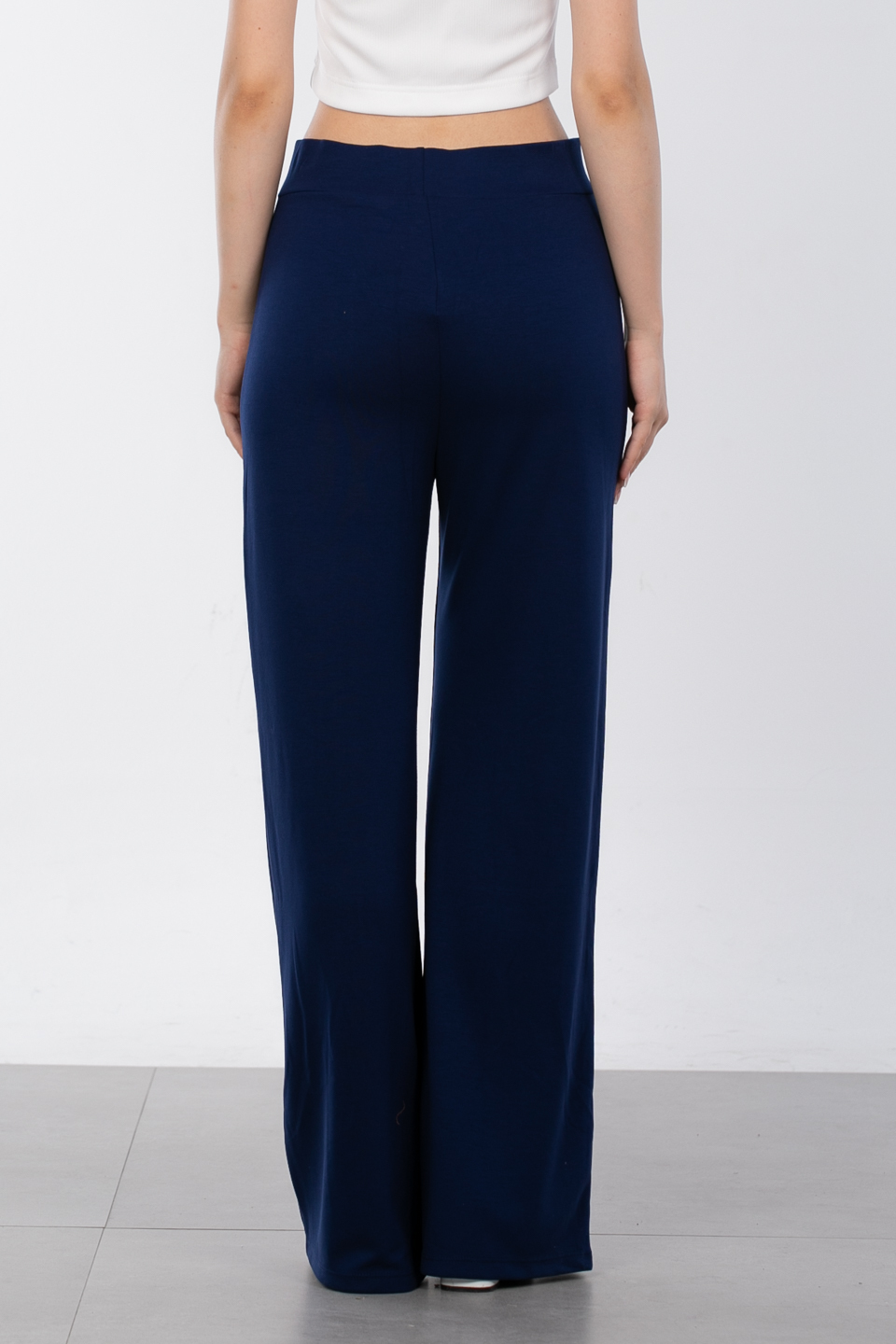 Önü çimalı pantolon-2298 Lacivert