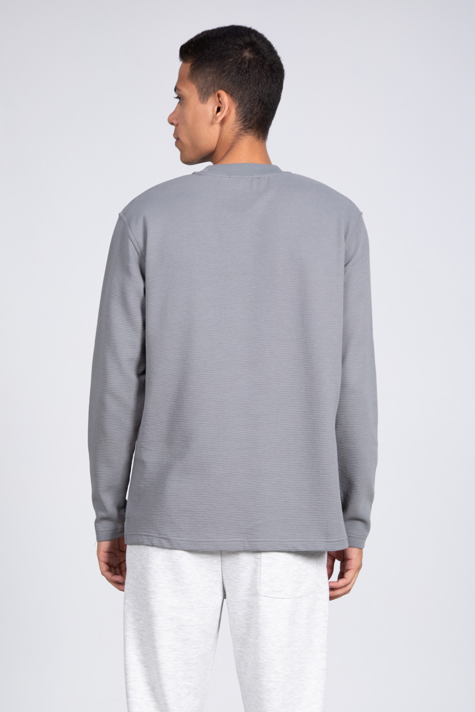 Ottoman bisiklet yaka sweatshirt-5406 A.Haki