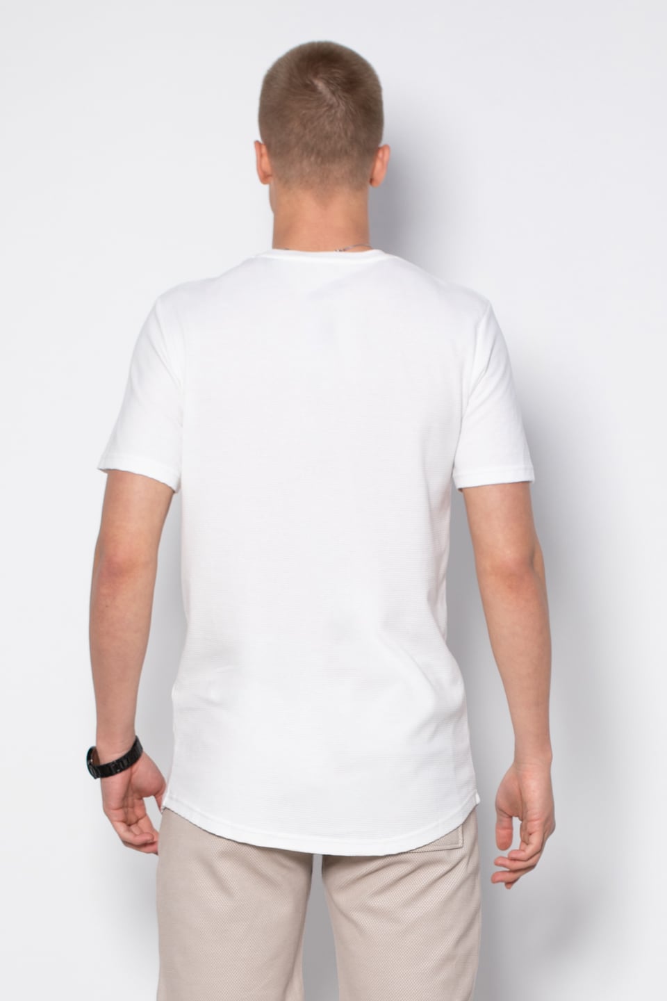 Ottoman oval etek t-shirt-2743 Beyaz