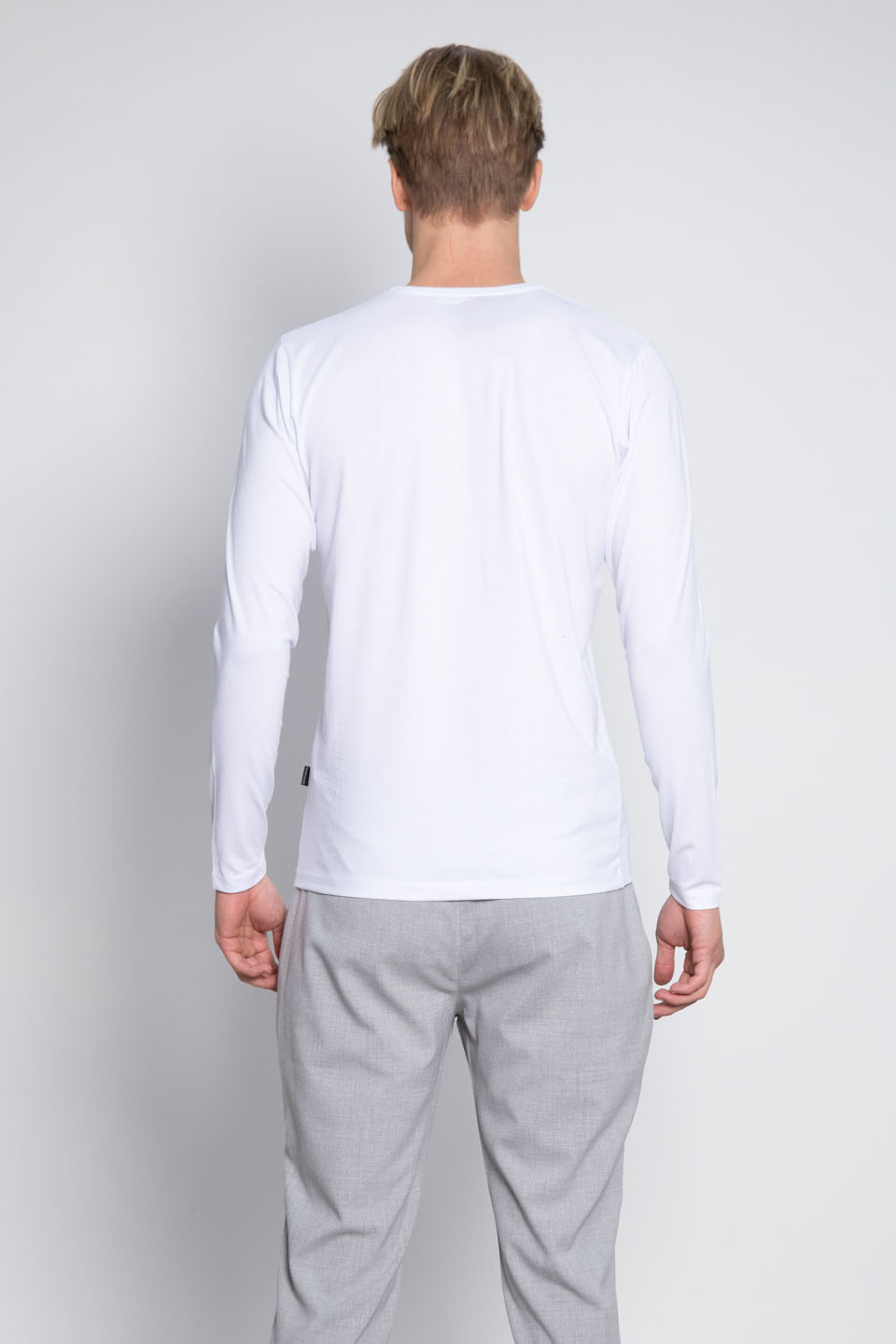 Oversize Bisiklet Yaka Body - Beyaz
