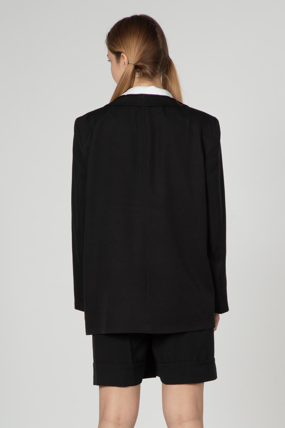 Oversize ceket-4246 Siyah
