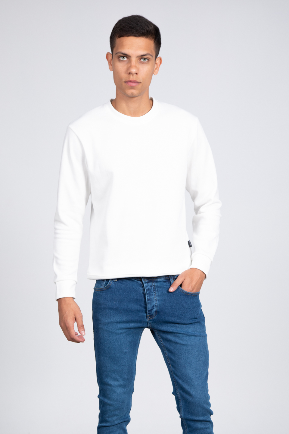 Oversize latin pike sweatshirt-010 Ekru