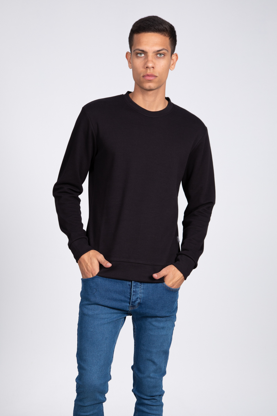 Oversize latin pike sweatshirt-010 Siyah