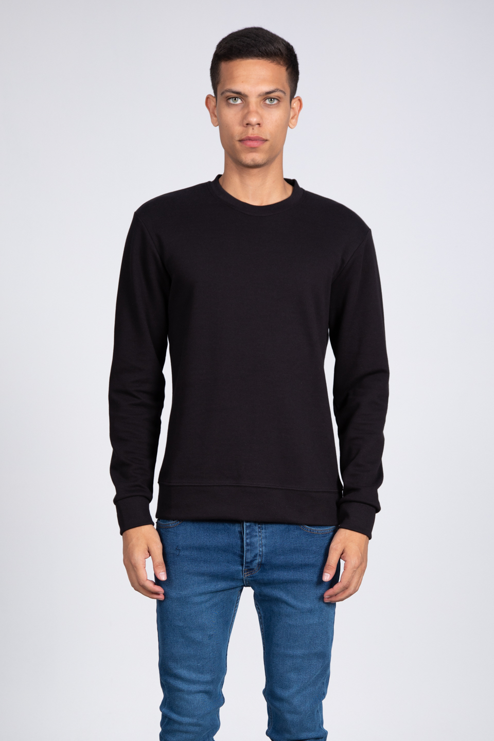 Oversize latin pike sweatshirt-010 Siyah