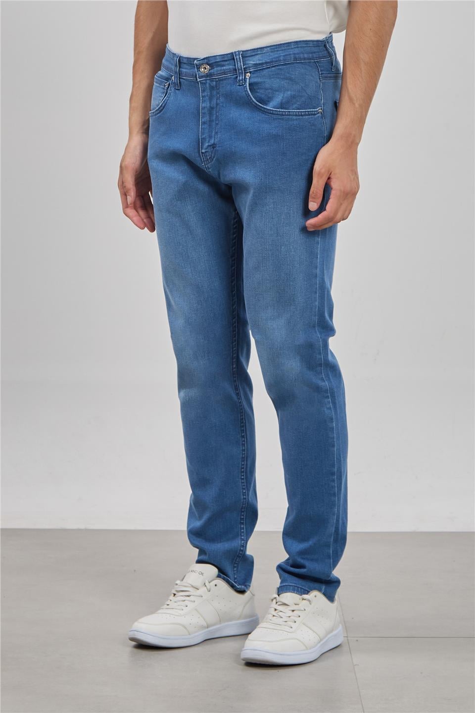 PABLO-Regular fit pantolon-5141 Mavi