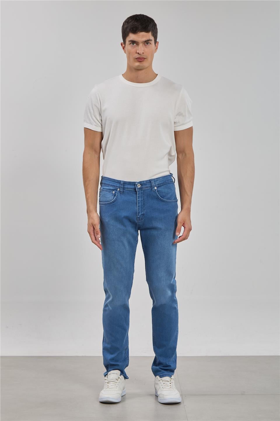 PABLO-Regular fit pantolon-5141 Mavi