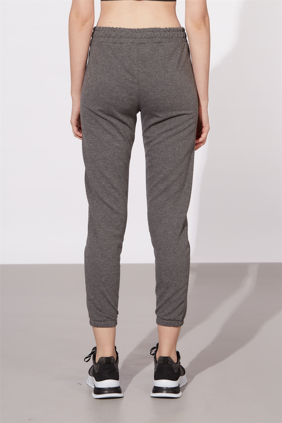 Paçası Lastikli Eşofman Altı-Antrasit