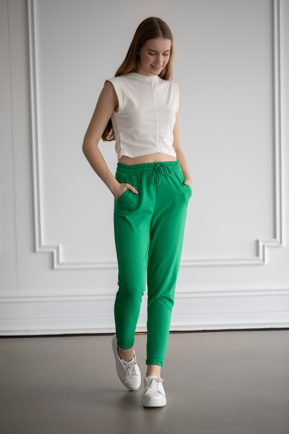 PARIS-Paçası lastikli eşofman altı-22F-106 Benetton