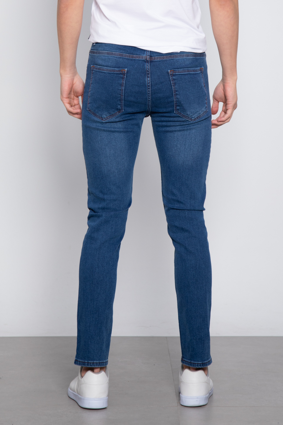 Paul-Slim fit jean pantolon-5220 Orta Mavi