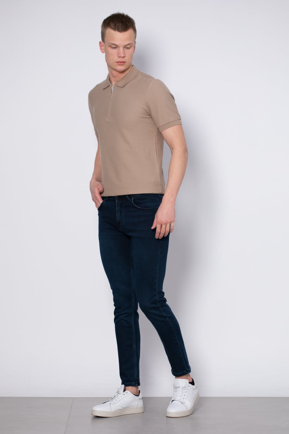 PAUL Slim fit pantolon-2220 Haki