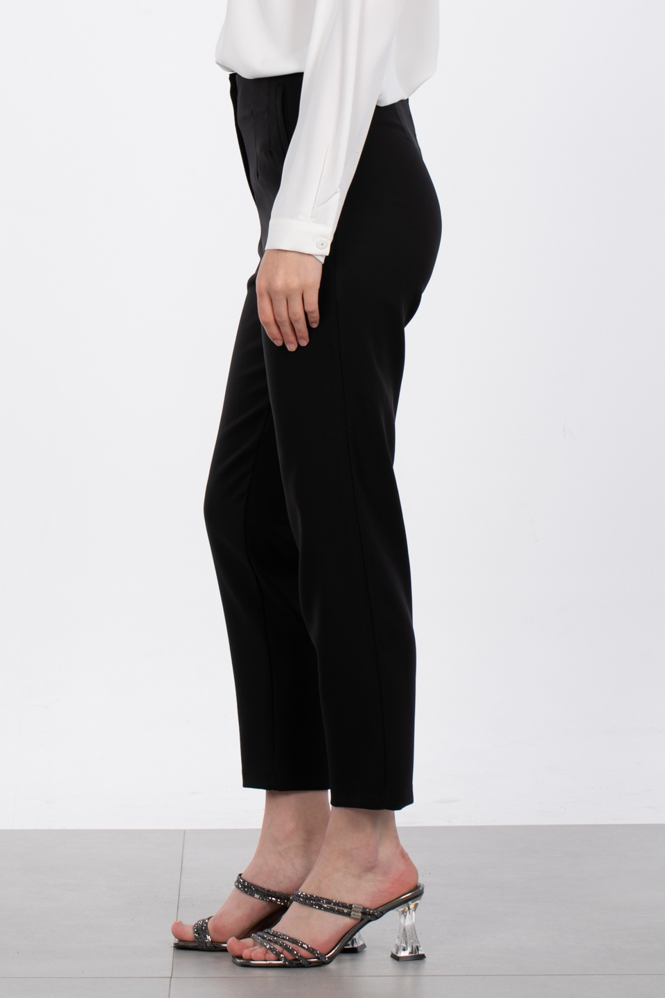 Pensli Kumaş Pantolon - Siyah