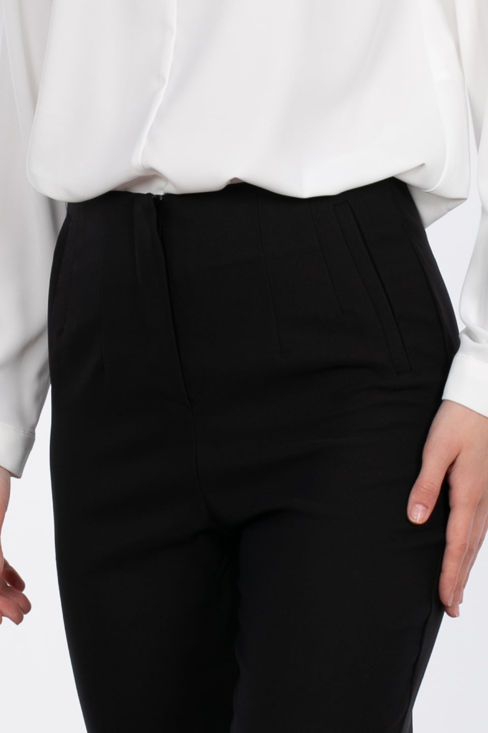 Pensli Kumaş Pantolon - Siyah