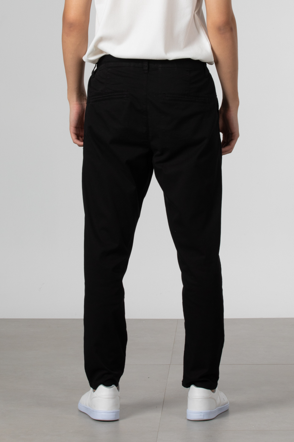 Pileli gabardin pantolon-2778 Siyah