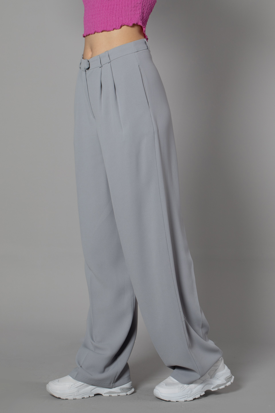 Plazzo pantolon-3715 Gri