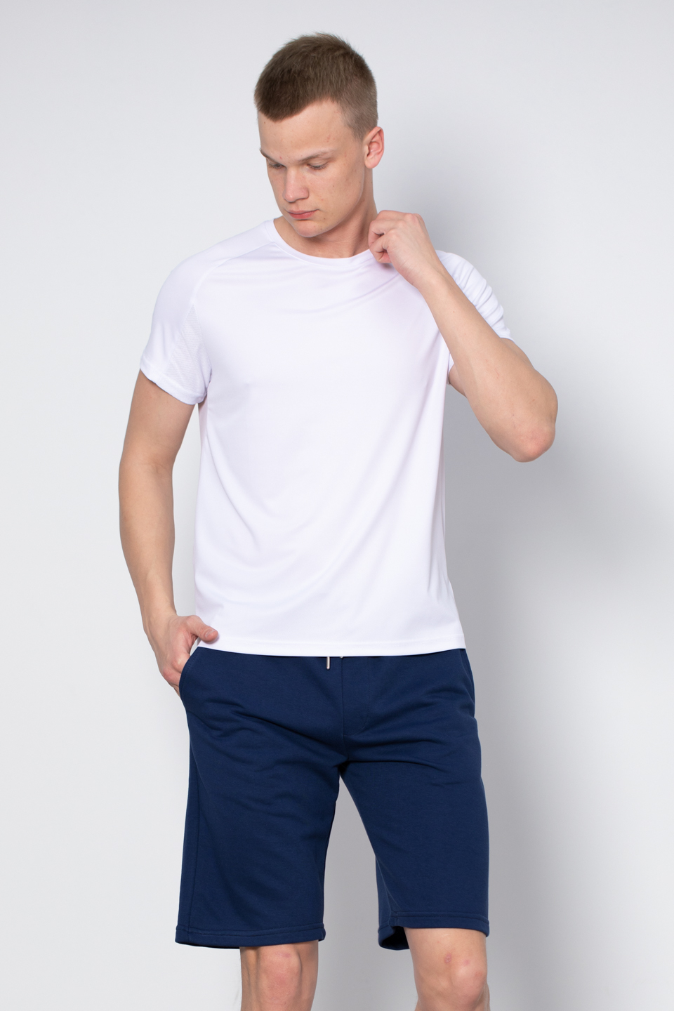 Premium baskılı t-shirt-BORIS Beyaz