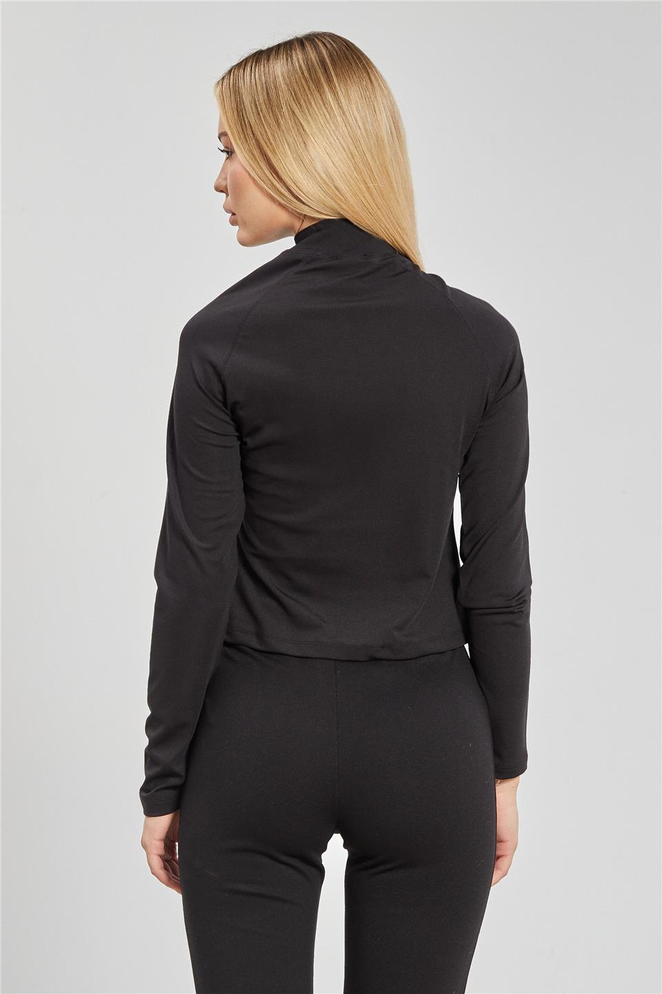 Reglon kol fermuarlı body-2556 Siyah