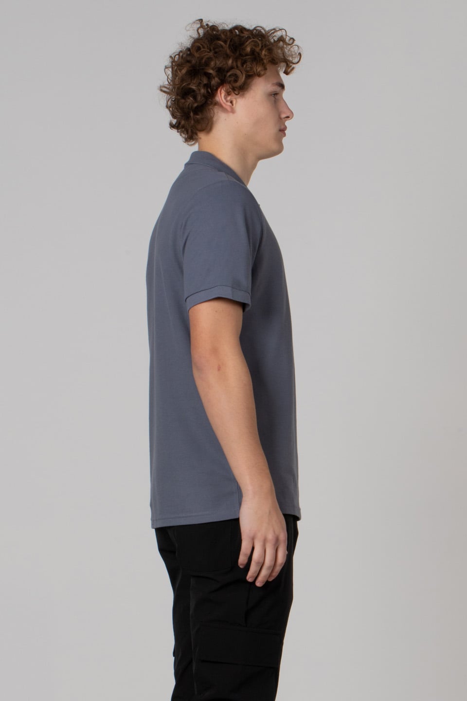 Regular fit polo pike t-shırt-2127 Antrasit