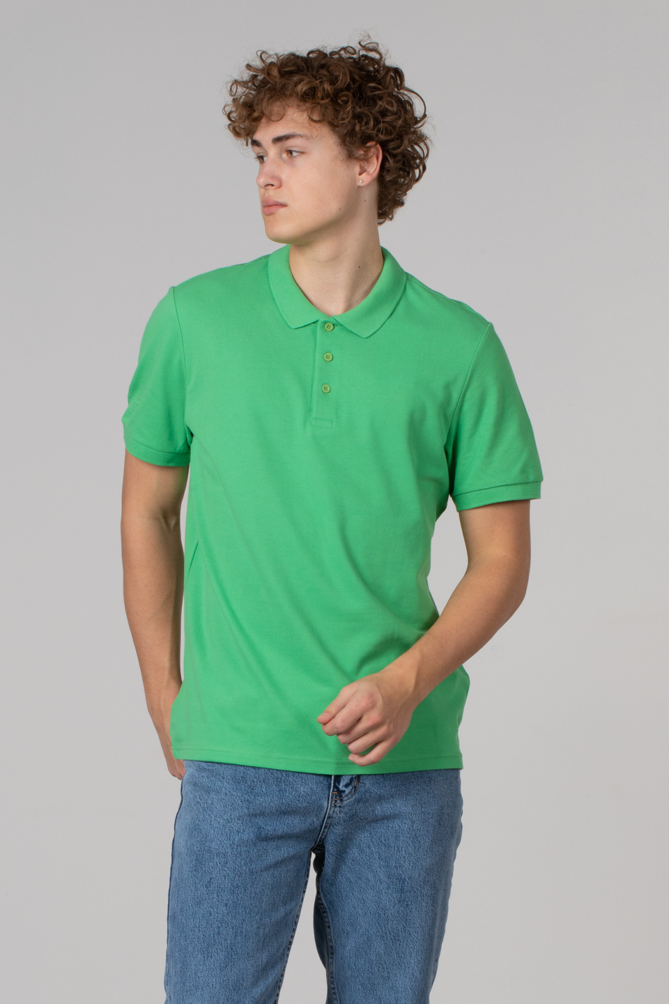 Regular fit polo pike t-shırt-2127 Çimen